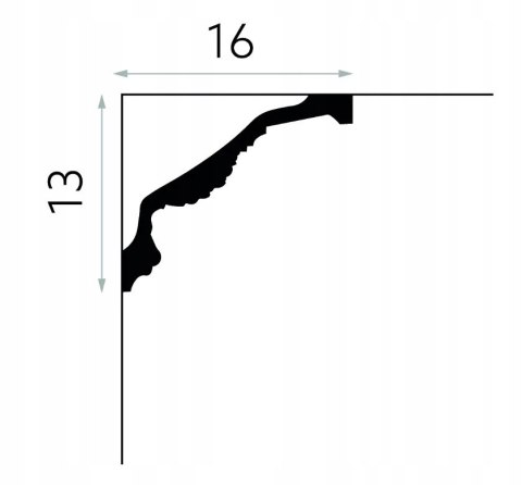 Listwa przysufitowa ornamentowa MDA138 MARDOM DECOR wysokość 13cm