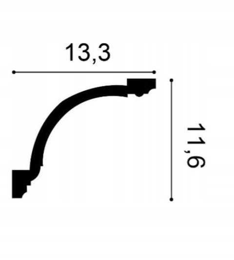 Listwa sufitowa C216 ORAC DECOR wysokość 11.6cm