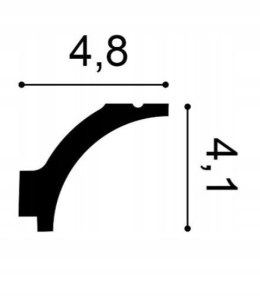 Listwa sufitowa C260 Orac Decor mała wysokość 4.1cm gzyms sztukateria