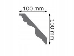 Listwa sufitowa LGG-04 CREATIVA wysokość 10.0cm