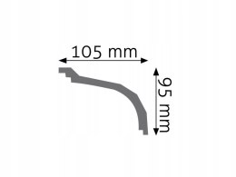 Listwa sufitowa LGG-05 CREATIVA H-9.5cm