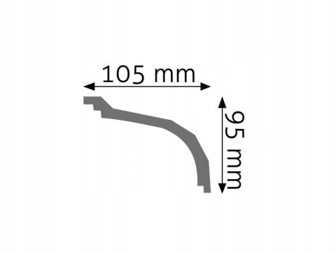 Listwa sufitowa LGG-05 CREATIVA H-9.5cm