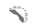 Listwa sufitowa LGG-07 Creativa mała wysokość 4.6cm gzyms długość 2.4m