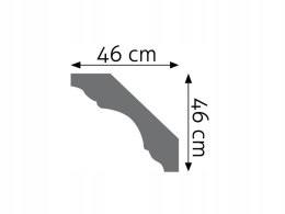 Listwa sufitowa LGG-07 Creativa mała wysokość 4.6cm gzyms długość 2.4m