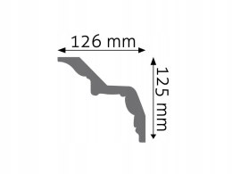 Listwa sufitowa LGG-34 CREATIVA wysokość 12.5cm