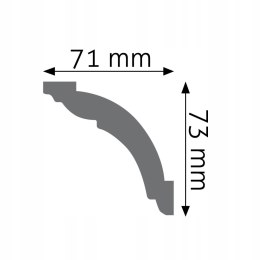 Listwa sufitowa LOC-05 CREATIVA wysokość 7.3cm