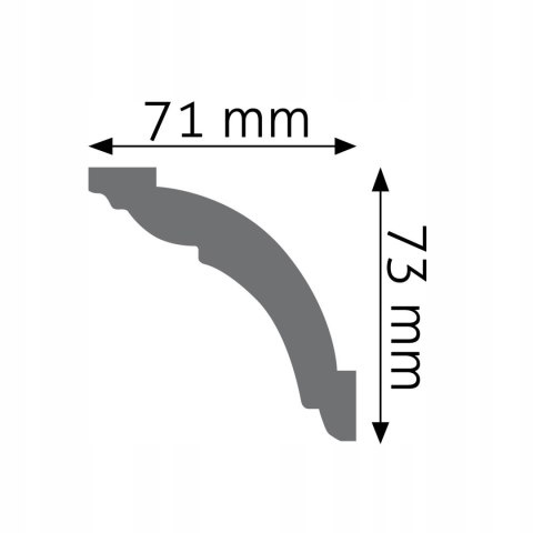 Listwa sufitowa LOC-05 CREATIVA wysokość 7.3cm