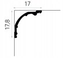 Listwa sufitowa MDA109 piękna ozdobna ornamentowa wysokość 17.8cm