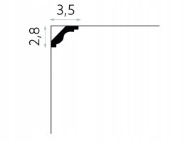 Listwa sufitowa ProFoam MDB135 Mardom Decor wysokość 2.8cm