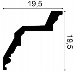 Listwa sufitowa duża C307 ORAC DECOR ART DECO ornamentowa