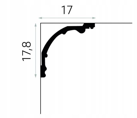 Listwa sufitowa ornamentowa MDA113 Mardom Decor wysokość 17.8cm