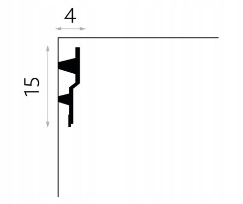 Listwa sufitowa oświetleniowa MDB150 H-14,7cm MARDOM DECOR