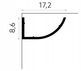 Listwa sufitowa oświetleniowa led MD362 Mardom Decor