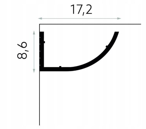 Listwa sufitowa oświetleniowa led MD362 Mardom Decor