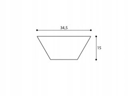 ORAC DECOR W101 TRAPEZIUM panele 3d ścienny H-34.6cm panel 3d lamele