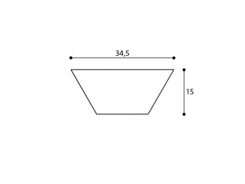 ORAC DECOR W101 TRAPEZIUM panele 3d ścienny H-34.6cm panel 3d lamele