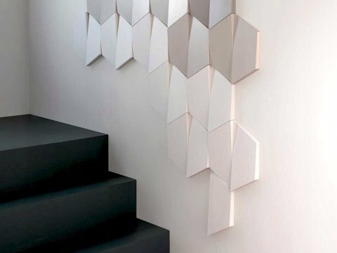 ORAC DECOR W101 TRAPEZIUM panele 3d ścienny H-34.6cm panel 3d lamele