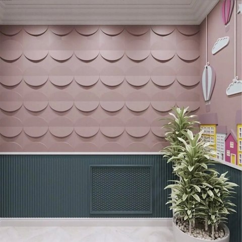 ORAC DECOR W107 CIRCLE - PANELE 3D ŚCIENNY - H-33.3cm PANEL 3D LAMELE