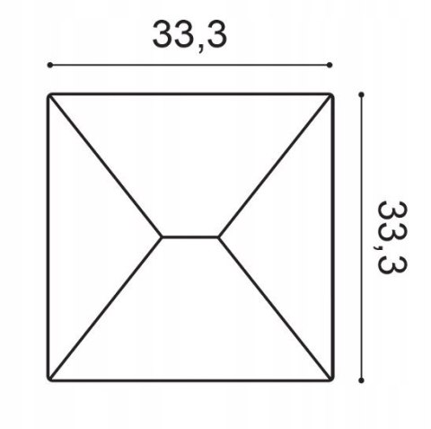 Panel 3D W106 ENVELOP Orac Decor kwadratowy ścienny 33.3cm panele 3D