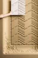 Panel dekoracyjny W130 CHEVRON Orac Decor zdobiony sztukateria długość 2m