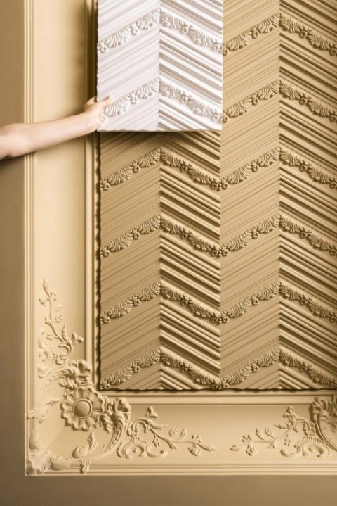 Panel dekoracyjny W130 CHEVRON Orac Decor zdobiony sztukateria długość 2m