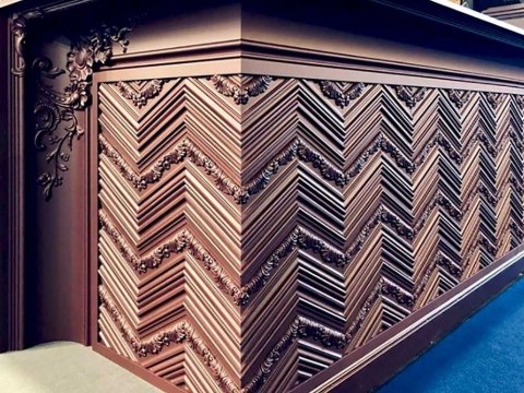 Panel dekoracyjny W130 CHEVRON Orac Decor zdobiony sztukateria długość 2m