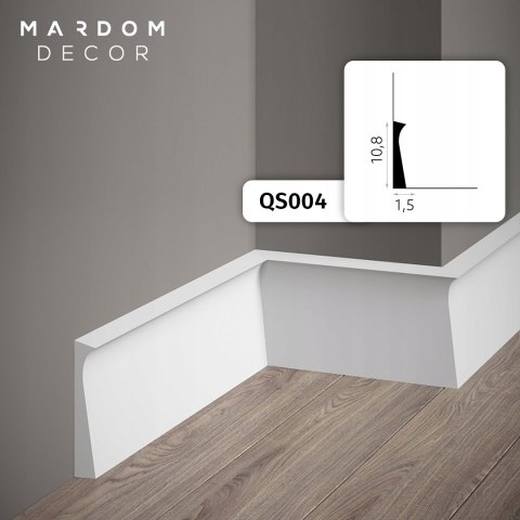 QS004 listwa przypodłogowa Mardom Decor wysokość 10.8cm