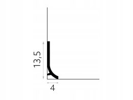 QS011 Mardom Decor 13.5cm listwa przypodłogowa led wielofunkcyjna gzyms