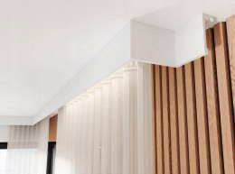 LK-04M CREATIVA listwa karniszowa 18cm LIGHTBLOCKER Lakierowana na biało