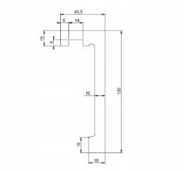 Listwa karniszowa CREATIVA LK-03 12cm LIGHTBLOCKER Maskownica LED 244cm