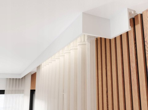 Listwa karniszowa LK-01 CREATIVA wysokość 10cm maskownica led 2.44m