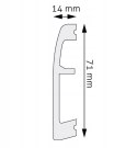 Listwa przypodłogowa CREATIVA LPC-06M H-7.1cm