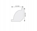 Listwa przypodłogowa LPC-01 CREATIVA 23x21x2440mm Poliuretan