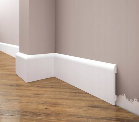Listwa przypodłogowa LPC-11M Creativa kolor biały RAL9003 80x15x2440mm