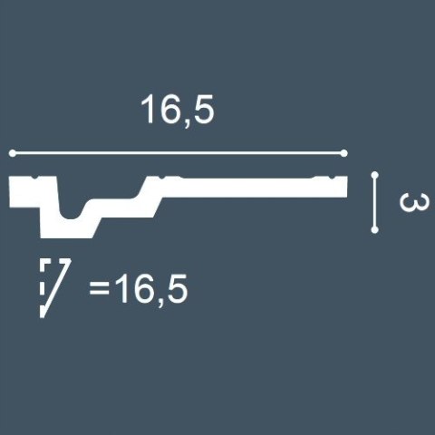 Listwa przysufitowa C353 ORAC DECOR H-3.0cm gzyms schodkowy