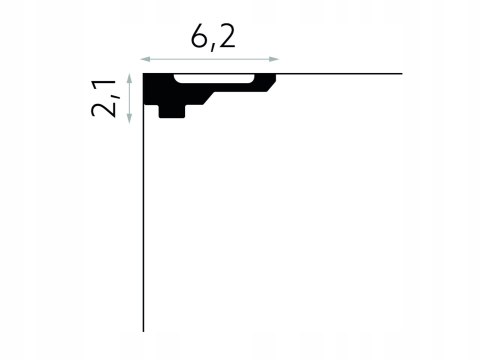 Listwa przysufitowa MDB164 H-2.1 cm MARDOM DECOR gzyms