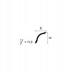 Listwa przysufitowa Orac Decor CX199 8cm Art Deco