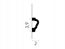 Listwa ścienna PolyForce MD255 Mardom Decor wysokość 3.9cm