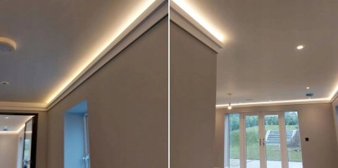 Listwa sufitowa C395 ORAC DECOR H-3.1cm gzyms schodkowy