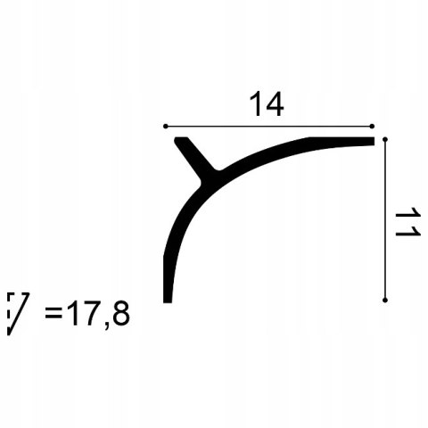 Listwa sufitowa C991 Orac Decor wysokość 11.0cm