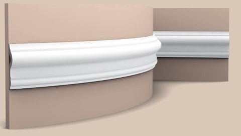 PX202F listwa ścienna Flex GIĘTA - H-7.5cm - ELASTYCZNA