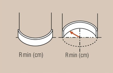 PX202F listwa ścienna Flex GIĘTA - H-7.5cm - ELASTYCZNA
