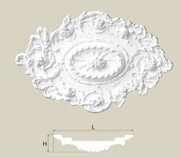 R-03 rozeta sufitowa średnica: 51 cm sztukateria CREATIVA