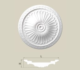 Rozeta sufitowa CREATIVA R-08 średnica: 38 cm SZTUKATERIA