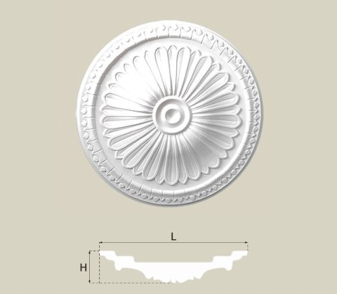 Rozeta sufitowa CREATIVA R-08 średnica: 38 cm SZTUKATERIA