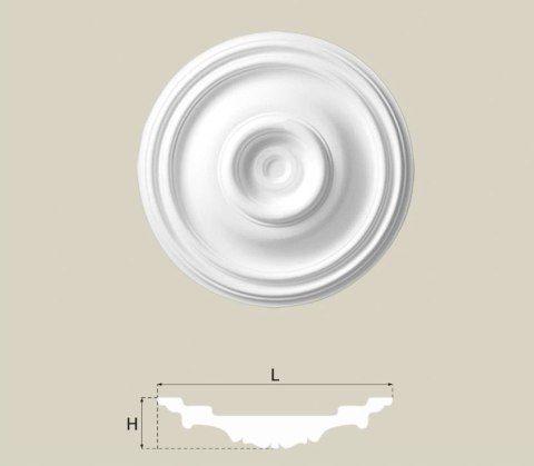 Rozeta sufitowa CREATIVA R-09 średnica: 37,5 cm