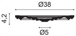 Rozeta sufitowa R08 Orac Decor średnica: Ø38 cm sztukateria sufitowa