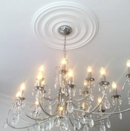 Rozeta sufitowa R09 Orac Decor średnica: Ø48.5cm sztukateria sufitowa