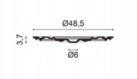 Rozeta sufitowa R09 Orac Decor średnica: Ø48.5cm sztukateria sufitowa