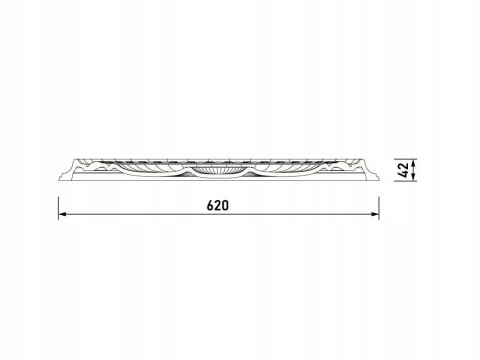 Rozeta sufitowa R77 Orac Decor duża średnica: Ø62cm sztukateria ornamentowa